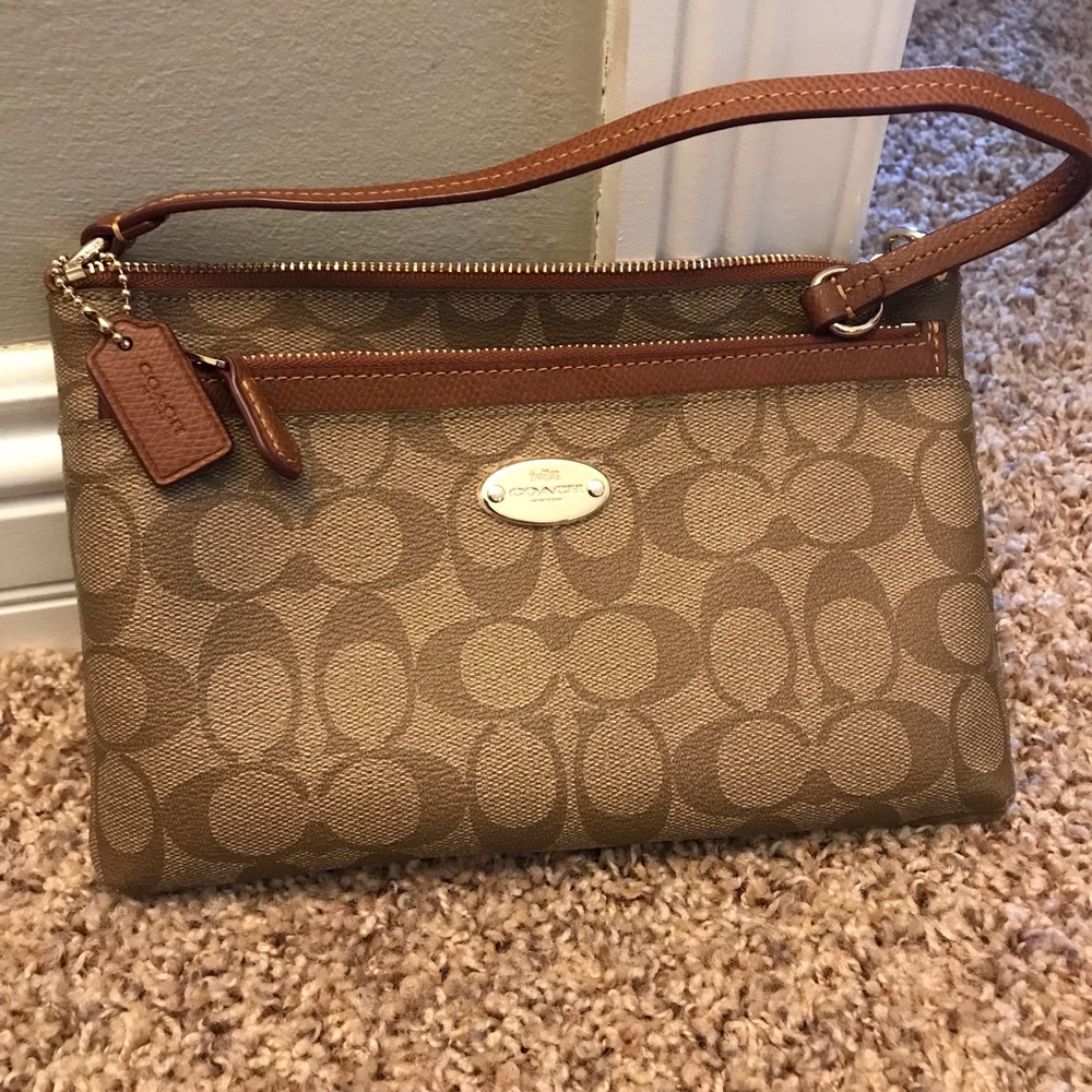 Authentic Coach clutch wristlet